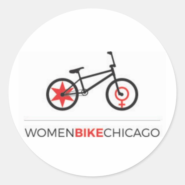 Vélo Femmes Chicago - Stickers design BMX (Devant)