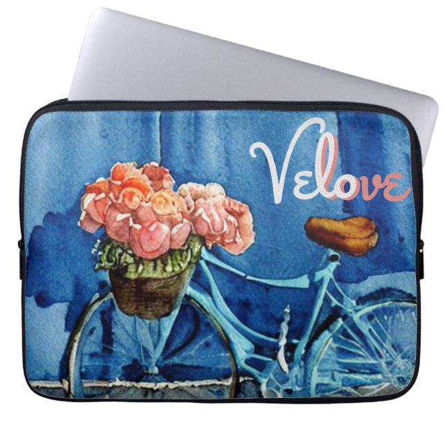 Velo Love Cycling Laptopschutzhülle (Vorderseite)