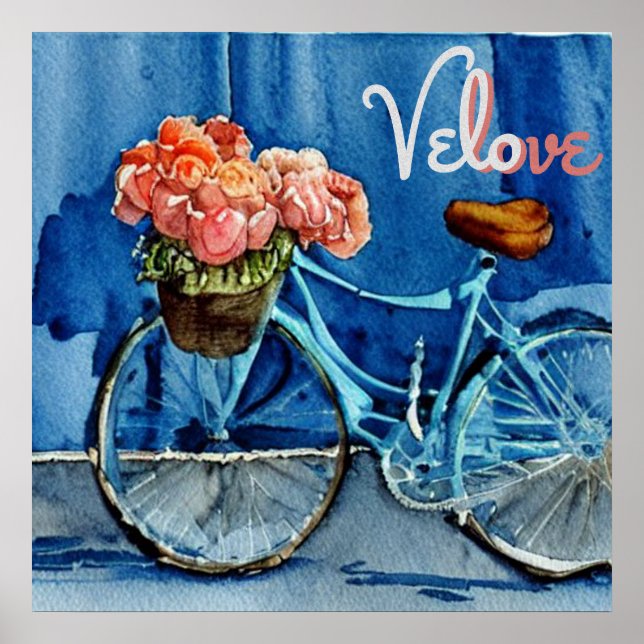 Velo Love Cycling Poster (Vorne)