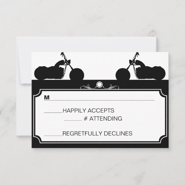 Vélo moto noir et blanc Silhouette rsvp (Devant)