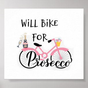 VÉLO POUR PROSECCO POSTER