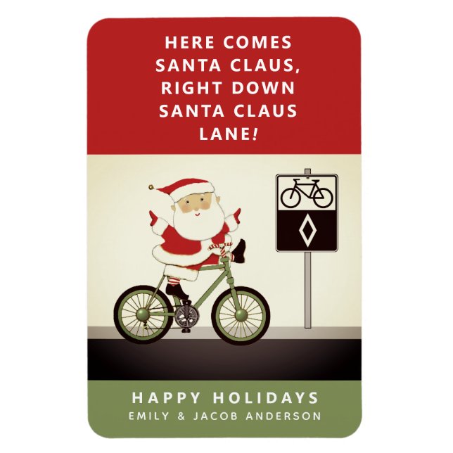 Vélo Vacances - Vacances - Magnet de cartes de Noë (Vertical)