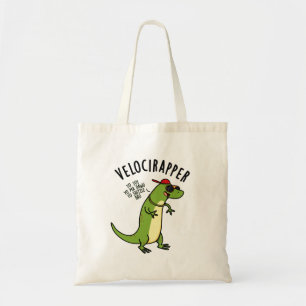 Veloci-Rapper Funny Dinosaur Pun Tragetasche