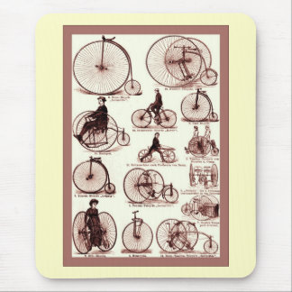 Velocipedes ~ Vintages Werbungs-Plakat Mousepad