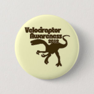 Velociraptor Awareness Day Button