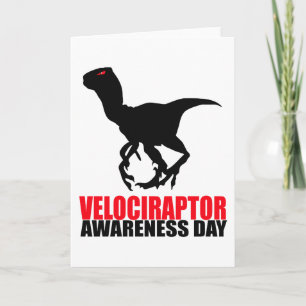 Velociraptor Awareness Day Karte