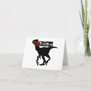 Velociraptor Awareness Day Karte