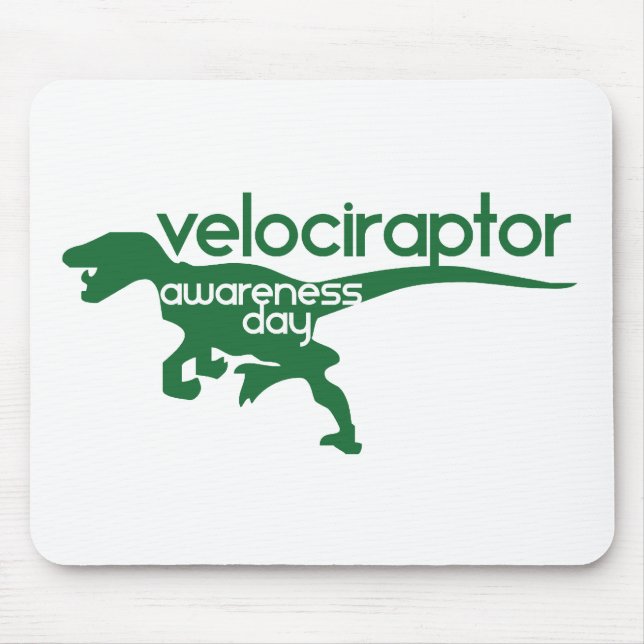 Velociraptor Awareness Day Mousepad (Vorne)