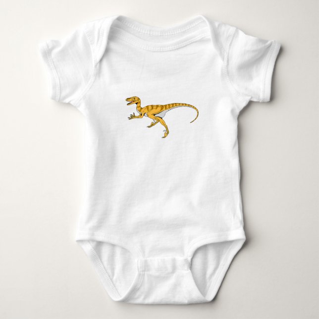 Velociraptor Baby Strampler (Vorderseite)