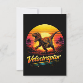 Velociraptor Dankeskarte