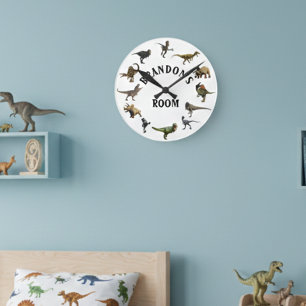 Velociraptor Dinosaur Jurazeit Tyrannosaurus Runde Wanduhr
