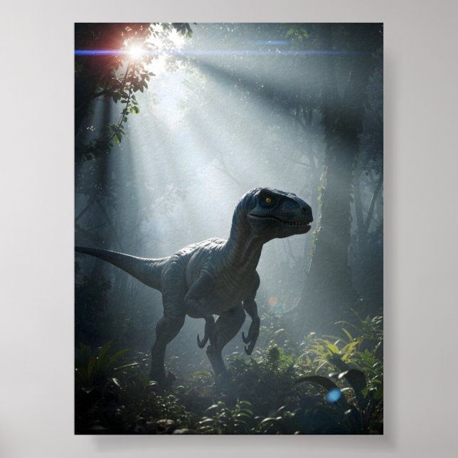 Velociraptor Dinosaur Poster (Vorne)
