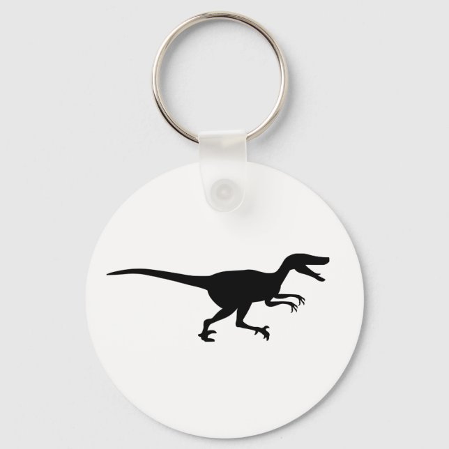 Velociraptor Dinosaur Schlüsselanhänger (Vorderseite)