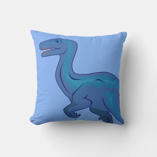 Velociraptor (Gesicht) Kissen (Vorderseite)