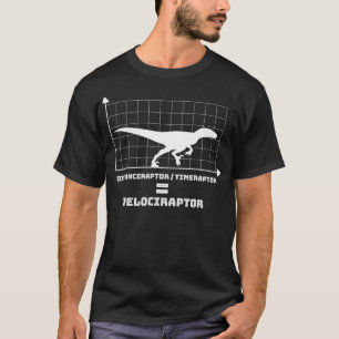 Velociraptor gleicht Fernschreiber Timeraptor Funn T-Shirt