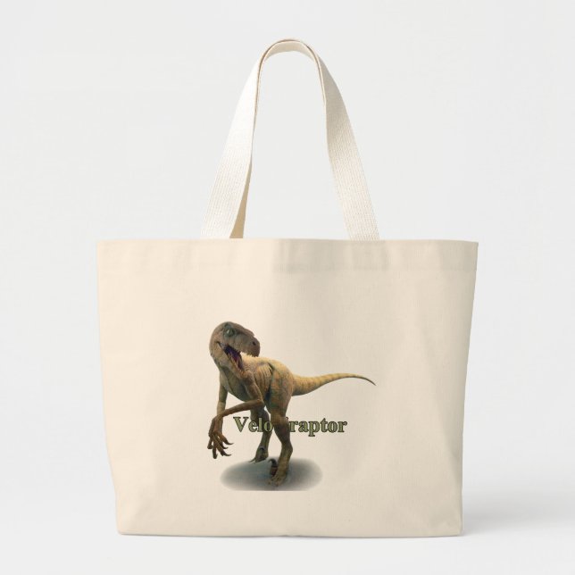 Velociraptor Jumbo Stoffbeutel (Vorne)