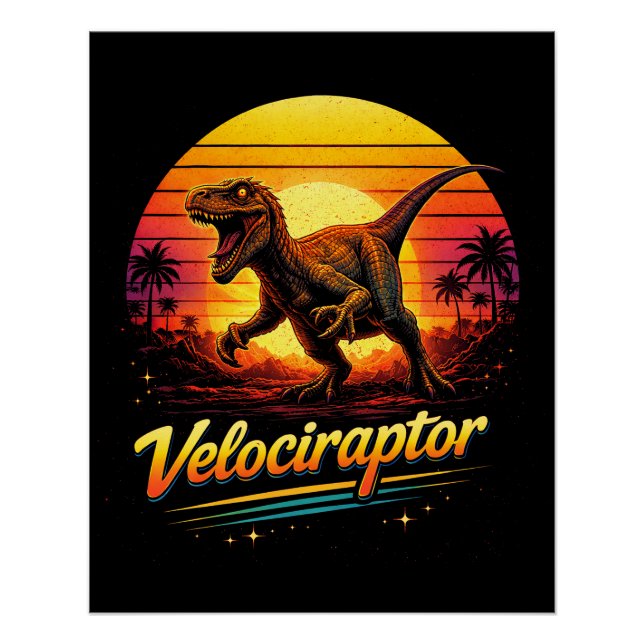 Velociraptor Poster (Vorderseite)