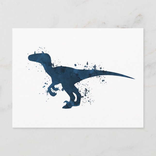 Velociraptor Postkarte (Vorderseite)
