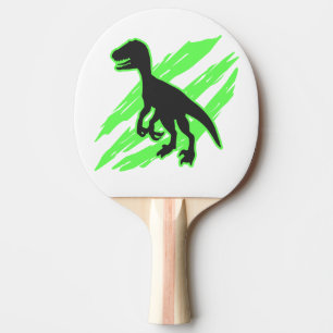 Velociraptor-Silhouette - Wählen Sie die Hintergr Tischtennis Schläger