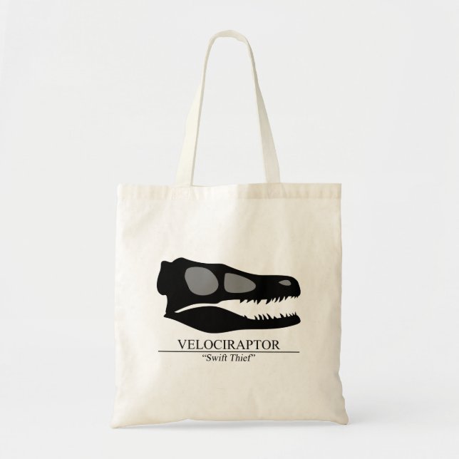 Velociraptor Skull Tragetasche (Vorne)
