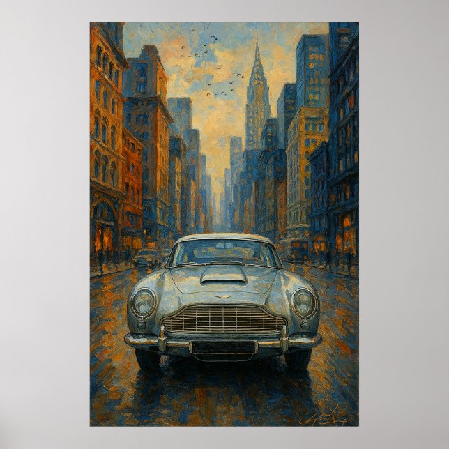 Velocity Reverie Car Poster (Vorne)