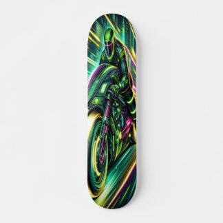 "Velocity Rush: Cyberpunk-Racer Skateboard