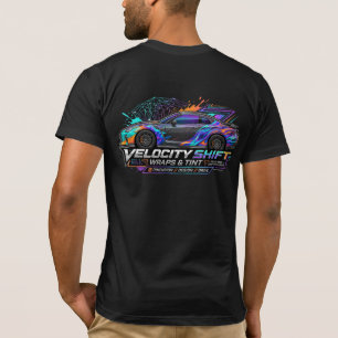 Velocity Shift Vinyl-Wraps & Tint Custom-Grafik T-Shirt