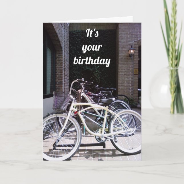 **VÉLOS de CHARLESTON** CARTE D'ANNIVERSAIRE (Devant)