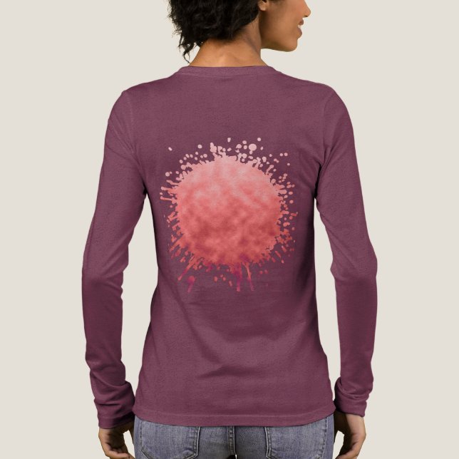Velour-Dämmerung Tri-Blend Shirt (Rückseite)