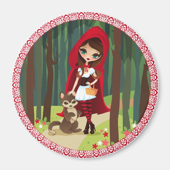Velusa Red Riding Hood Magnet (Vorne)
