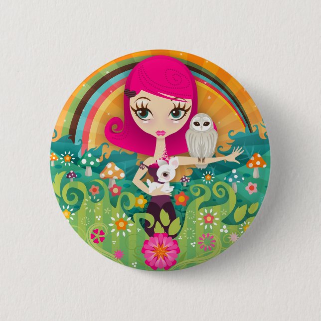 VelusaBerry Knopf Button (Vorderseite)