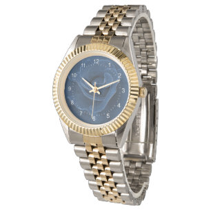 Velvet-blaue Rose Armbanduhr