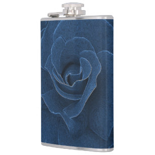 Velvet-blaue Rose Flachmann