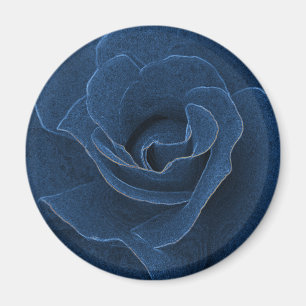 Velvet-blaue Rose Magnet