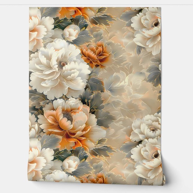 Velvet Fall Whispers Botanisch Tapete (Abrollen)