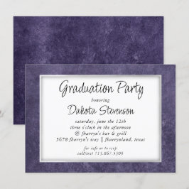 Velvet Grad | Amethyst Lila Watercolor Party Einladung