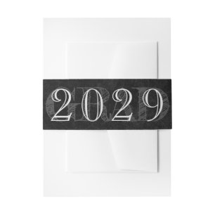 Velvet Grad Onyx Black Jewel Tone Grunge Einladungsbanderole