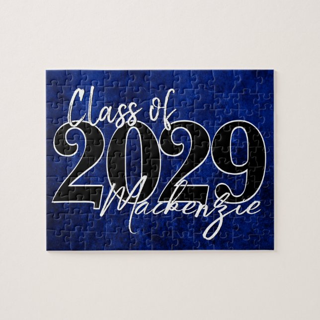 Velvet Grad | Sapphire Blue Dark Jewel Tone Grunge (Horizontal)