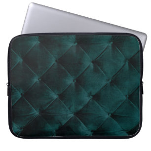 Velvet Green: Malachite Textile Elegance Laptopschutzhülle