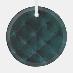 Velvet Green: Malachite Textile Elegance Ornament Aus Glas