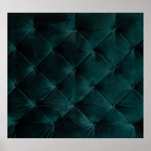 Velvet Green: Malachite Textile Elegance Poster