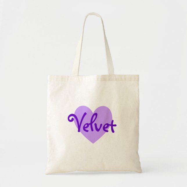Velvet in Lavendel Tragetasche (Vorne)