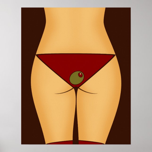Velvet Martini Bikini Poster (Vorne)