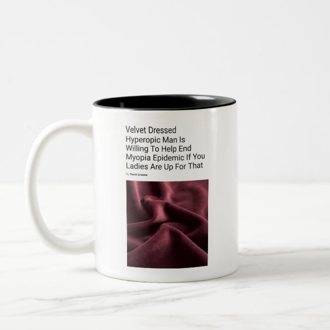 Velvet mit verkleideter hyperopischer Tasse - CRON (Links)