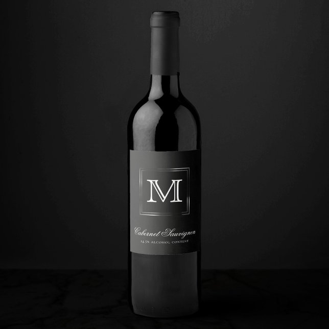 Velvet Onyx Grunge | Deep Vampy Jet Black Custom Weinetikett (Von Creator hochgeladen)