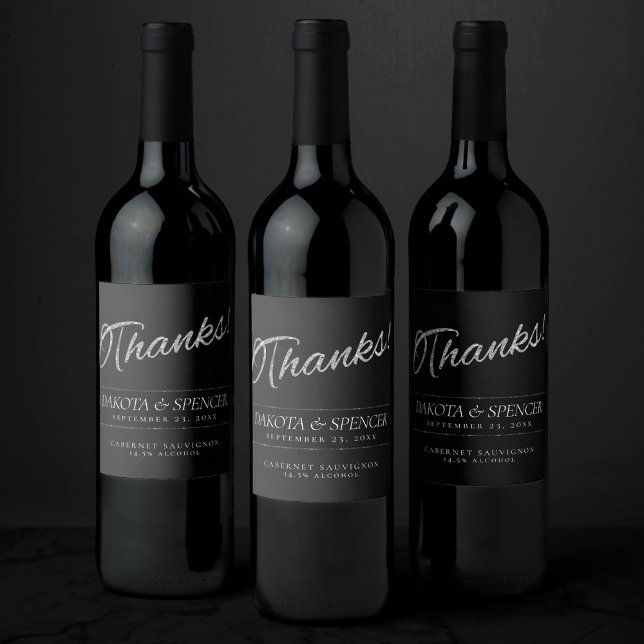 Velvet Onyx Grunge | Deep Vampy Jet Black Danke Weinetikett (Von Creator hochgeladen)