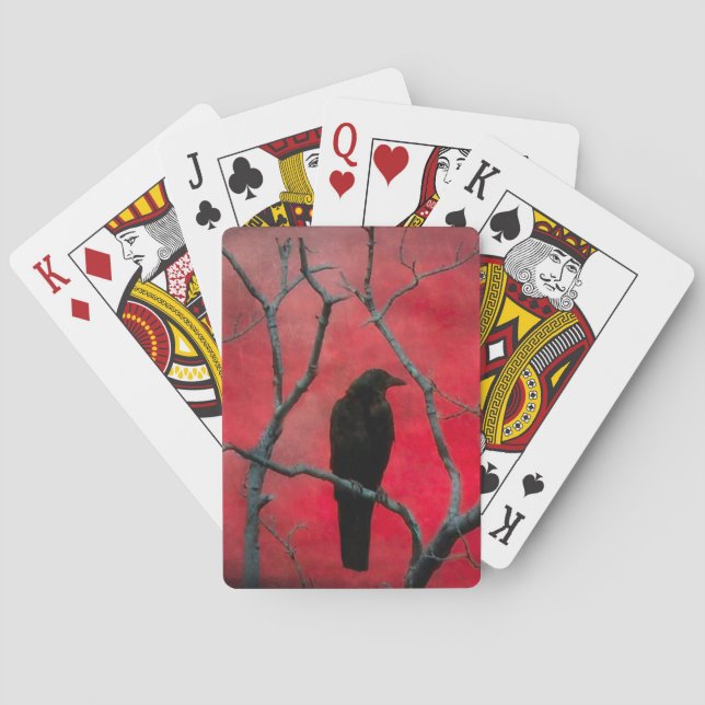 Velvet Red Night Crow Spielkarten (Rückseite)