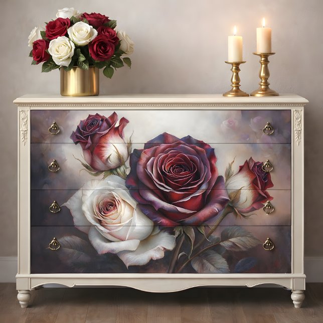 Velvet Rose Dreams Decoupage Seidenpapier (Velvet Rose Dreams Decoupage  Tissue Paper)