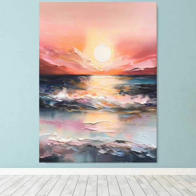 Velvet Sunset Over the Sea  Leinwanddruck (Insitu (Holzboden))