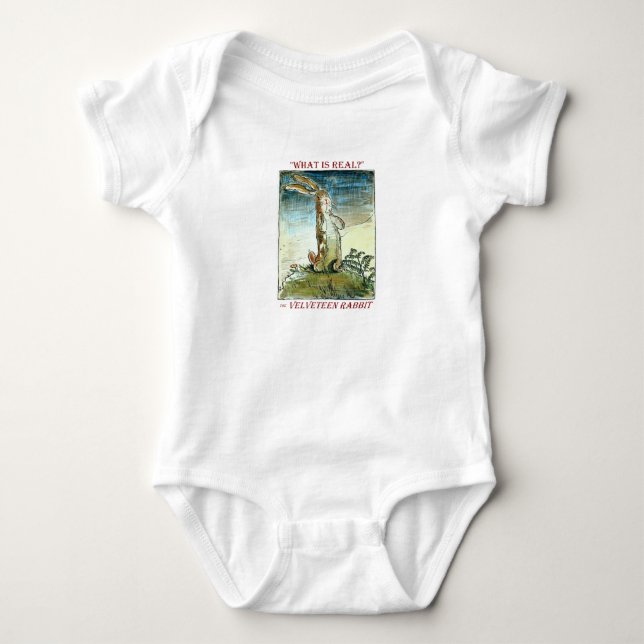 Velveteen Rabbit - Baby-T-Shirt Baby Strampler (Vorderseite)
